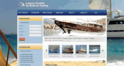 Desktop Screenshot of luxuryguletyachts.com